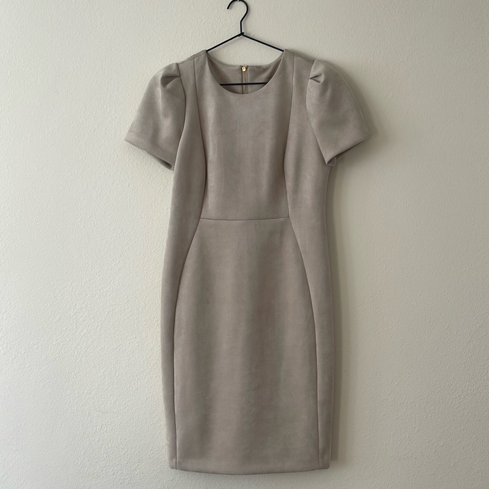 Calvin Klein Dress // Faux Suede